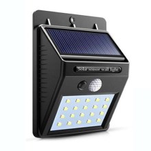 LED Sieninis saulės energijos šviestuvas LED/4W/3,7V IP44
