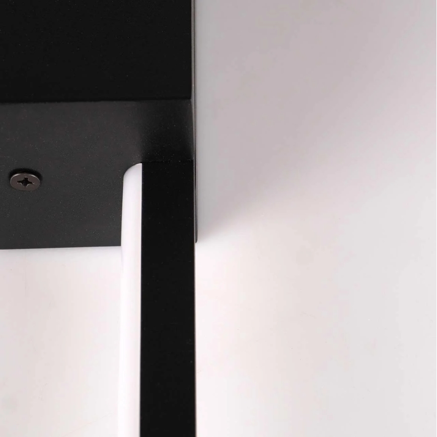LED sieninis šviestuvas AISHA LED/12W/230V 4000K 80 cm juodas