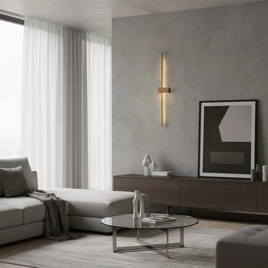 LED sieninis šviestuvas AISHA LED/12W/230V 4000K auksinis