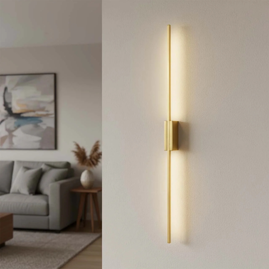 LED sieninis šviestuvas AISHA LED/20W/230V 4000K 120 cm auksinis