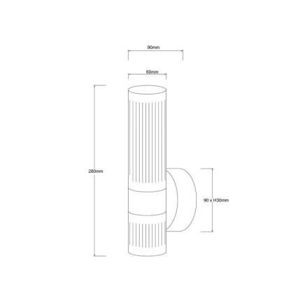 LED sieninis šviestuvas AMBIENTE LED/6W/230V 3000/4000/6000K auksinis