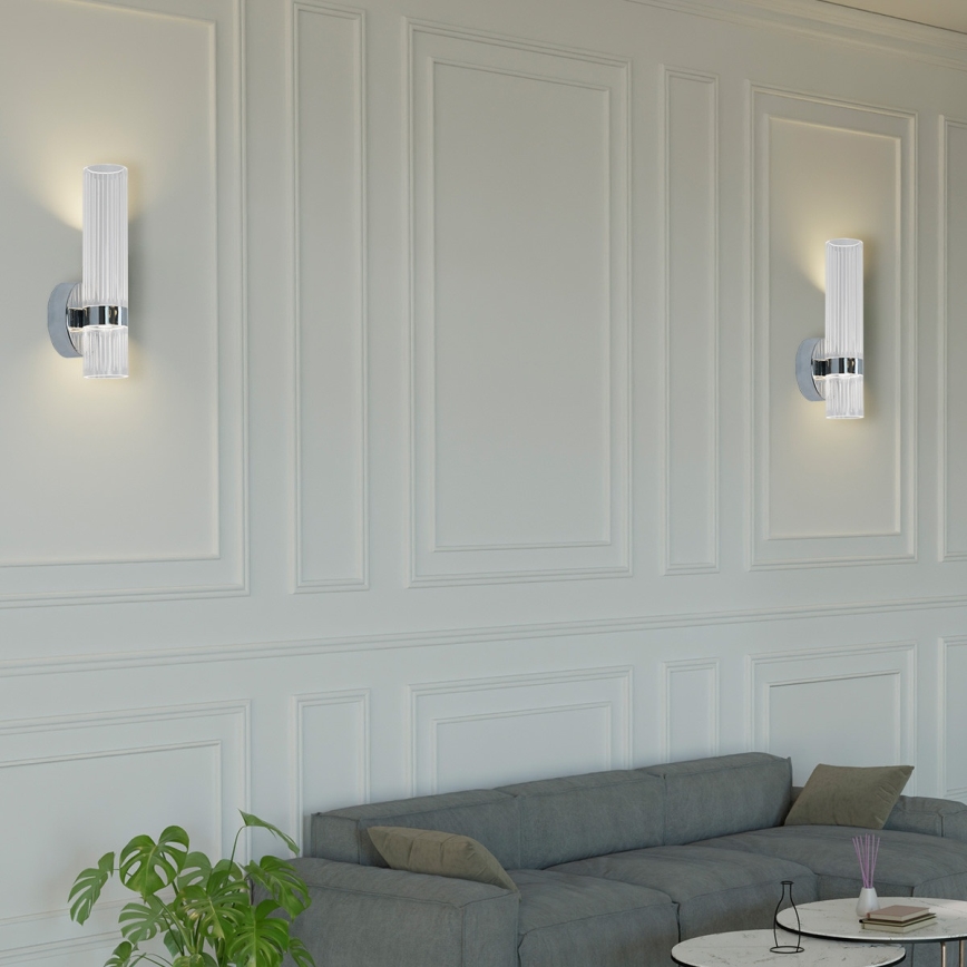 LED sieninis šviestuvas AMBIENTE LED/6W/230V 3000/4000/6000K blizgus chromas