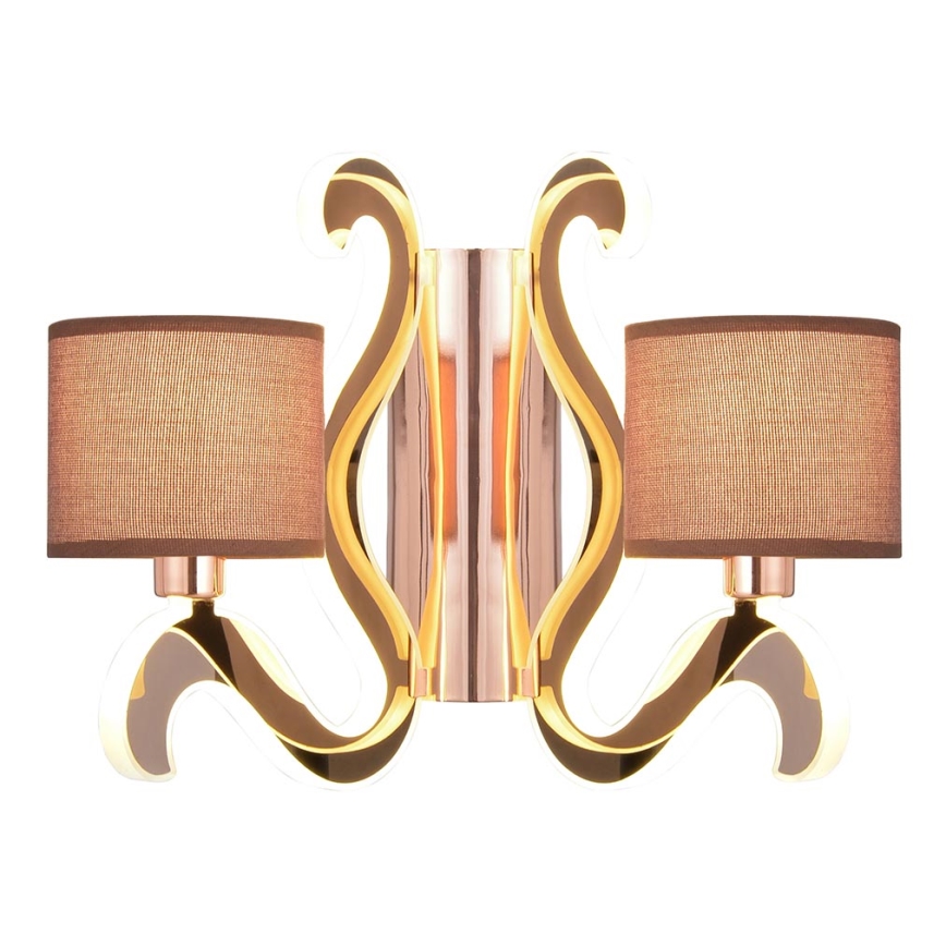 LED Sieninis šviestuvas AMBROSIA 2xE14/40W/230V + LED/12,3W varis