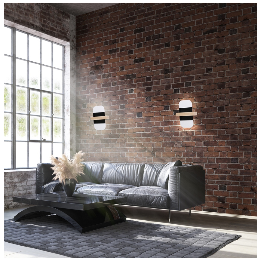 LED sieninis šviestuvas APRIL LED/6W/230V balta/juoda
