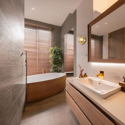 LED sieninis šviestuvas BOLLA LED/3W/230V auksinis/dūminis smėlinis