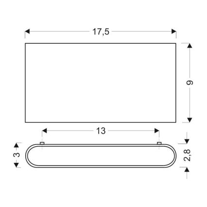 LED Sieninis šviestuvas CARLI 2xLED/10W/230V