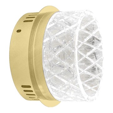 LED sieninis šviestuvas ELEGANCE LED/9W/230V auksas