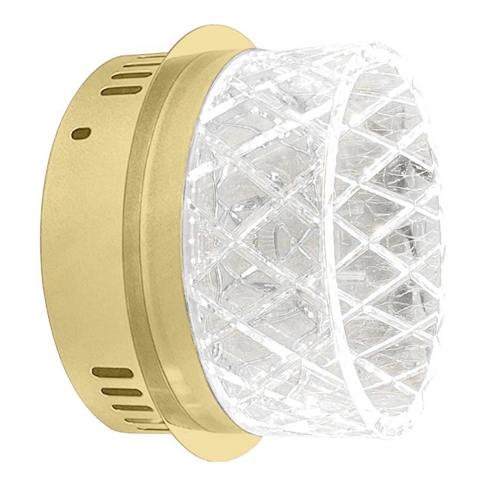 LED sieninis šviestuvas ELEGANCE LED/9W/230V auksas