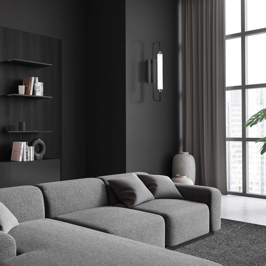 LED sieninis šviestuvas FELICJA LED/10W/230V 4000K juodas