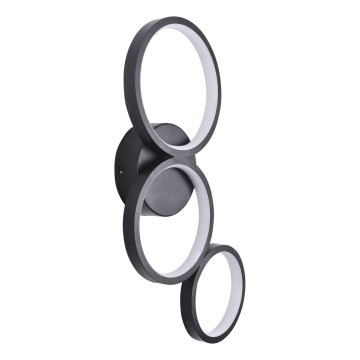LED sieninis šviestuvas FLAMENCO LED/23W/230V 4000K juoda