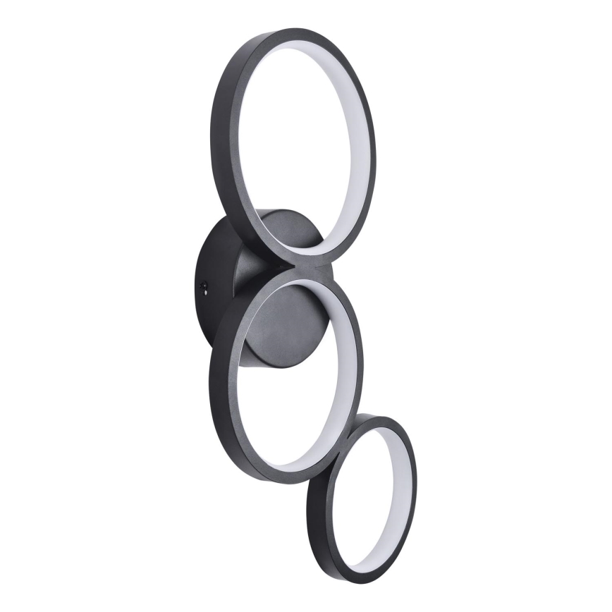 LED sieninis šviestuvas FLAMENCO LED/23W/230V 4000K juoda
