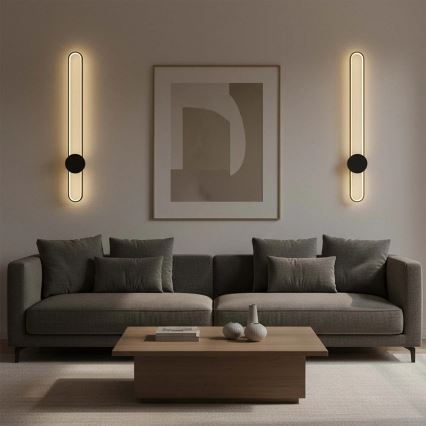 LED sieninis šviestuvas FLORENTYNA LED/24W/230V 4000K auksinė/juoda