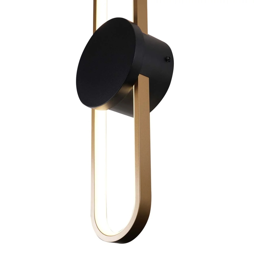 LED sieninis šviestuvas FLORENTYNA LED/24W/230V 4000K auksinė/juoda