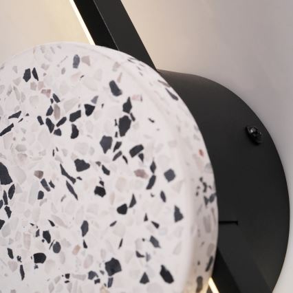 LED sieninis šviestuvas FLORENTYNA LED/24W/230V 4000K juodas/baltas