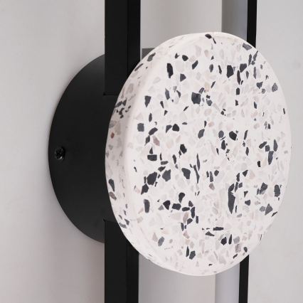 LED sieninis šviestuvas FLORENTYNA LED/24W/230V 4000K juodas/baltas