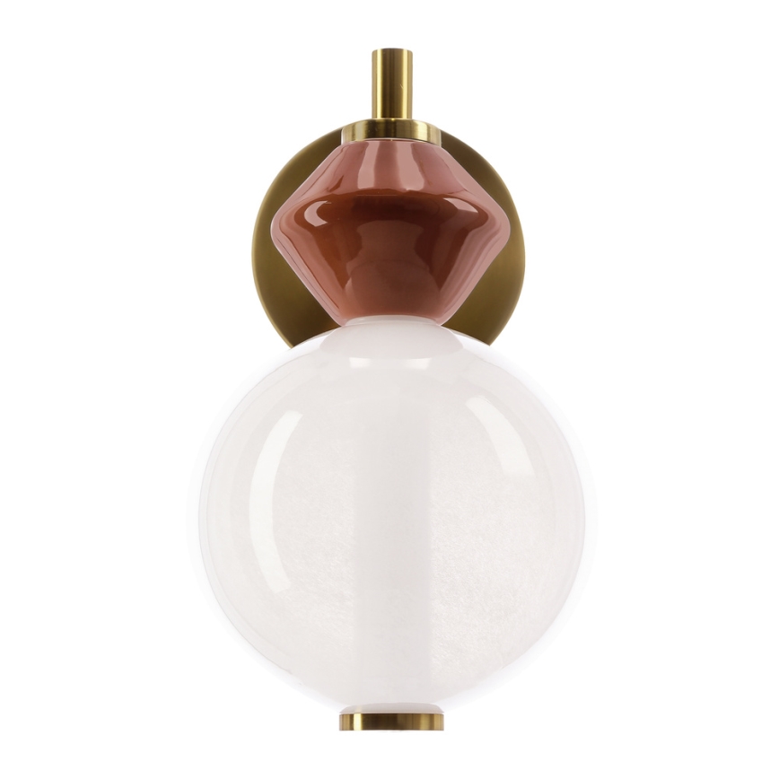 LED sieninis šviestuvas FLORES LED/7W/230V auksinis/rudas