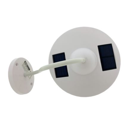 LED sieninis šviestuvas, įkraunamas saulės energija LED/0,5W/1,2V 600 mAh IP44 balta