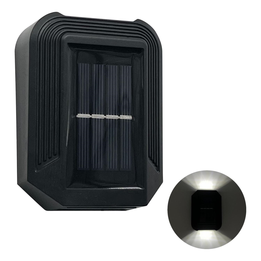 LED sieninis šviestuvas, įkraunamas saulės energija LUCE LED/1,2V 400 mAh IP44