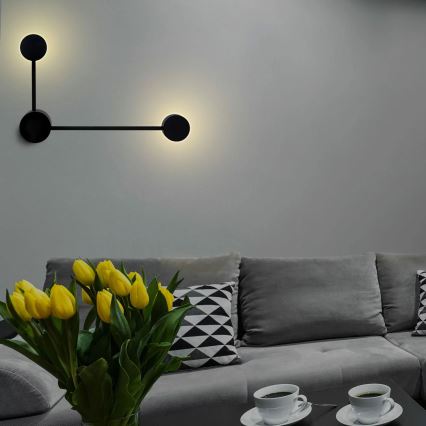 LED sieninis šviestuvas JOY 2xGX53/6W/230V juoda