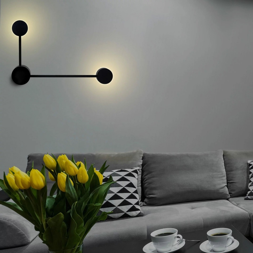 LED sieninis šviestuvas JOY 2xGX53/6W/230V juoda