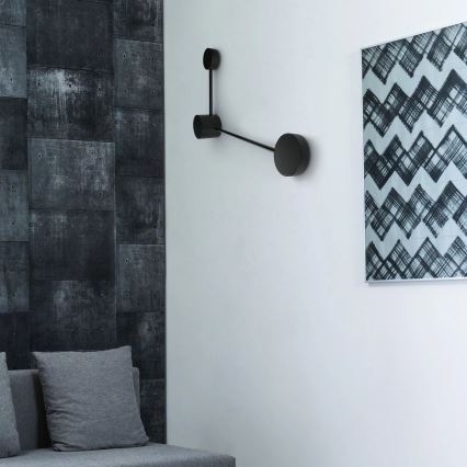 LED sieninis šviestuvas JOY 2xGX53/6W/230V juoda