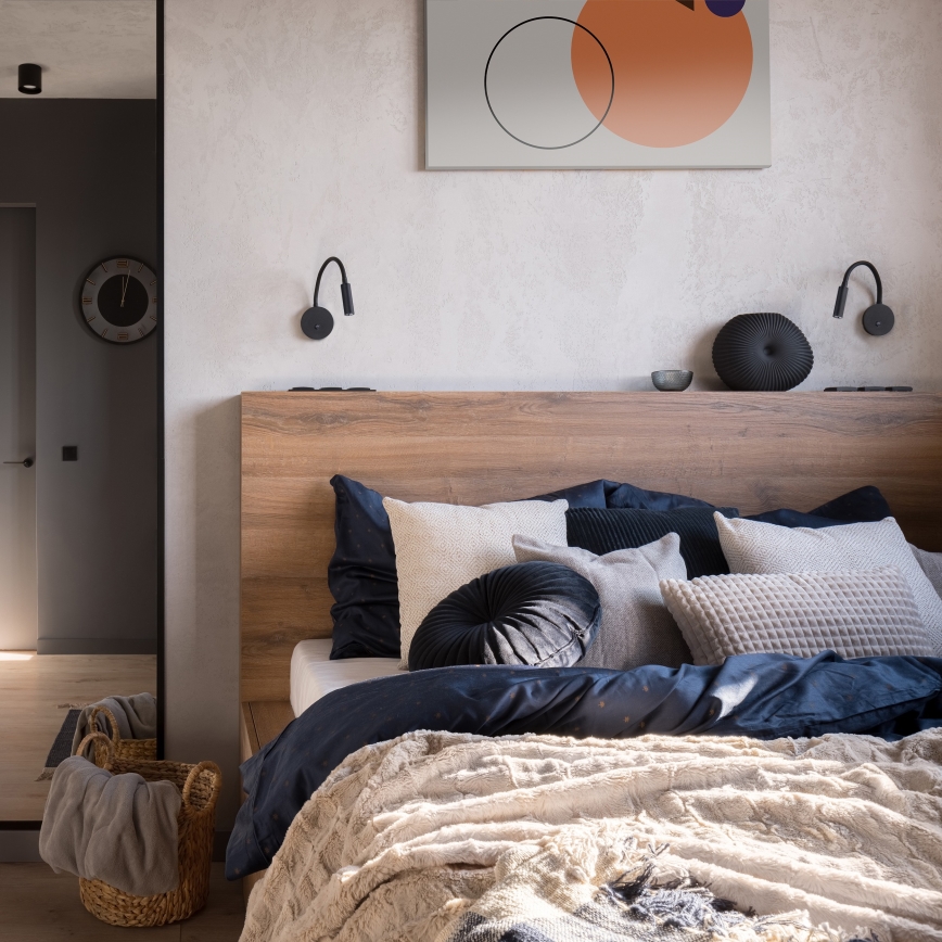 LED sieninis šviestuvas LAGOS 1xG9/3W/230V 4000K juoda