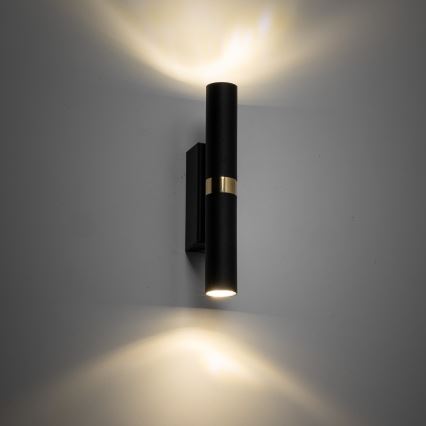 LED sieninis šviestuvas LAGOS 2xG9/3W/230V 4000K juoda/auksas