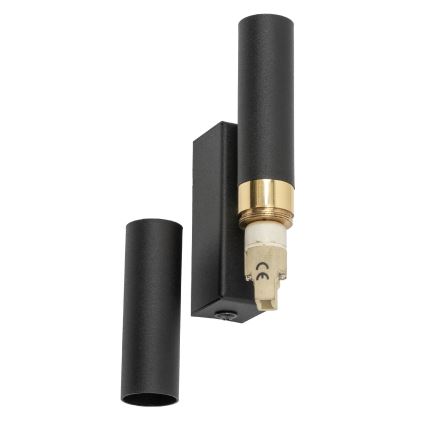 LED sieninis šviestuvas LAGOS 2xG9/3W/230V 4000K juoda/auksas