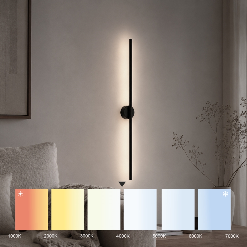 LED sieninis šviestuvas LANA LED/7W/230V 4000K juodas