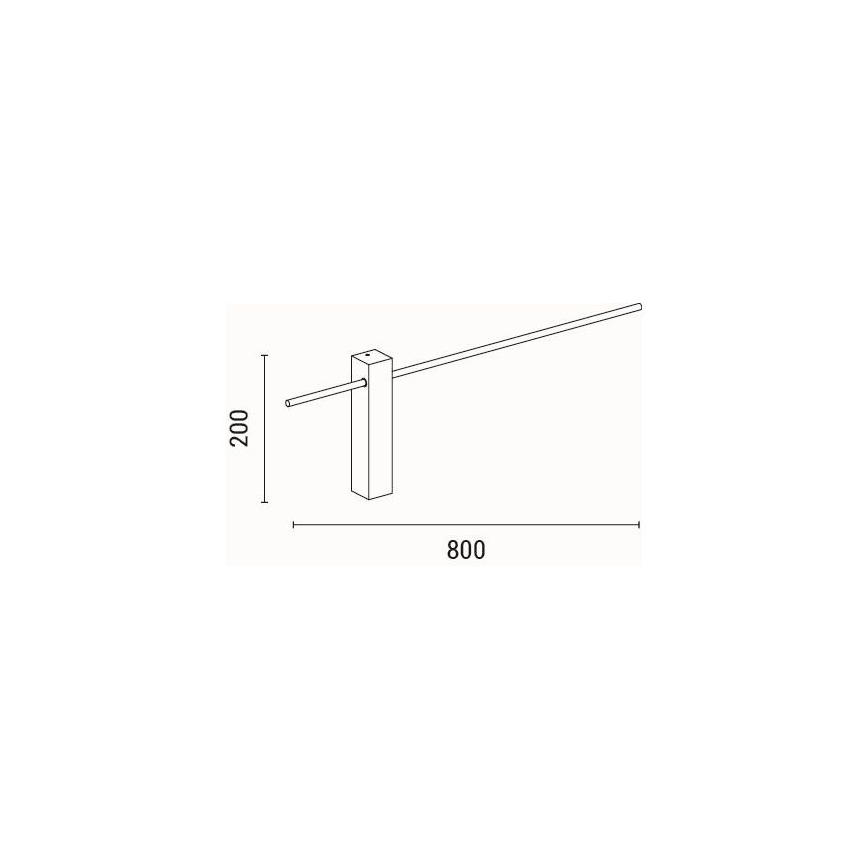 LED sieninis šviestuvas LED/10W/230V 3000K