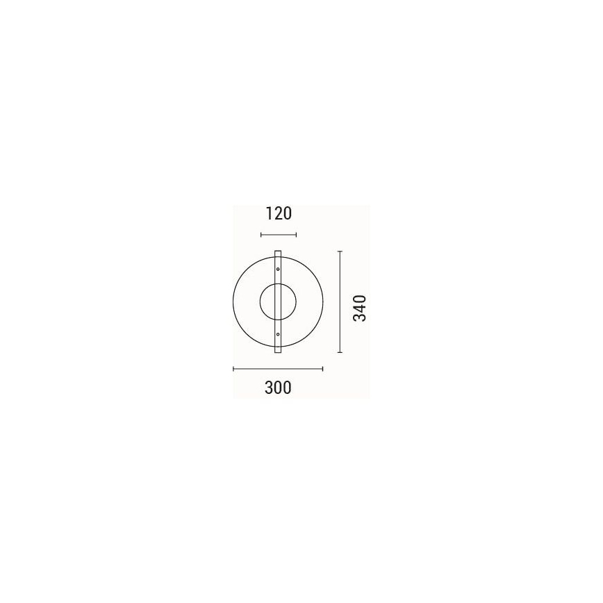 LED sieninis šviestuvas LED/10W/230V 3000K