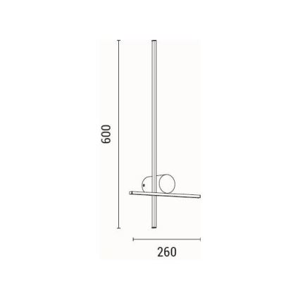 LED sieninis šviestuvas LED/12W/230V 3000K