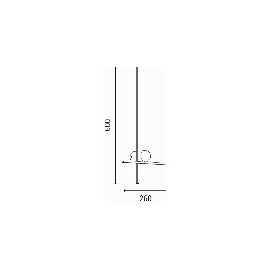 LED sieninis šviestuvas LED/12W/230V 3000K