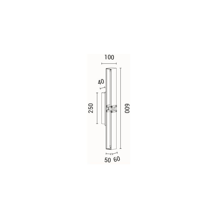 LED sieninis šviestuvas LED/13W/230V 3000K