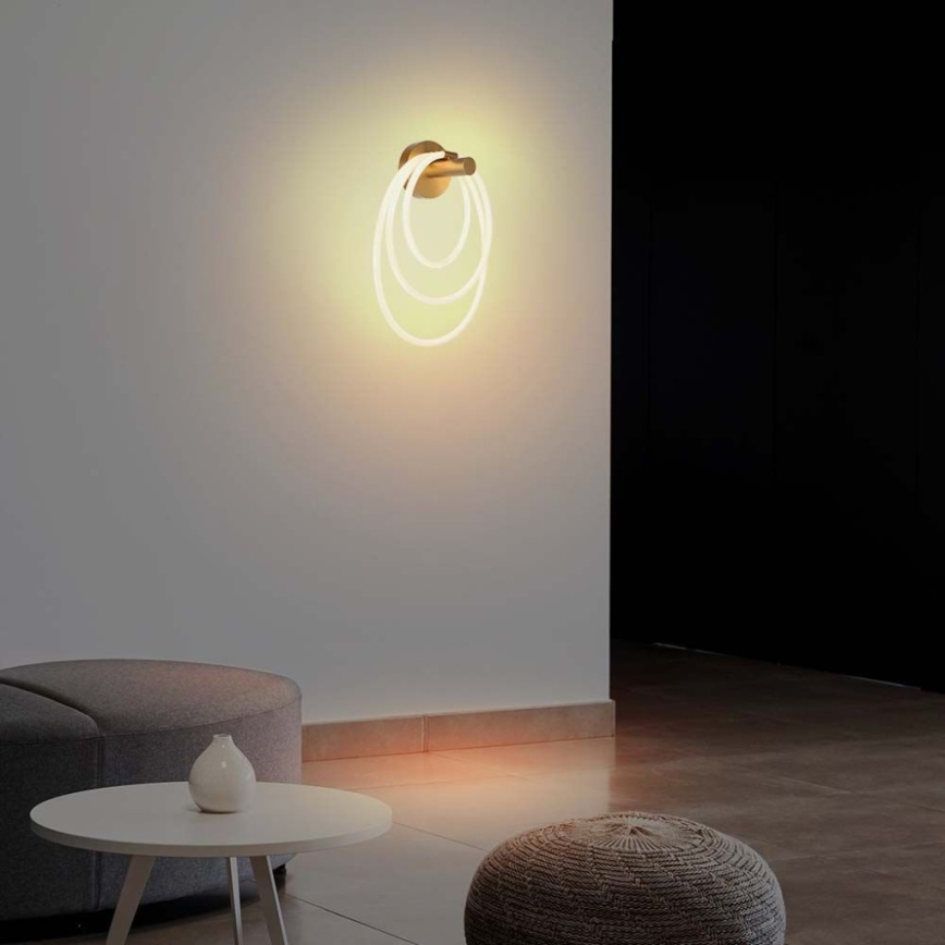 LED sieninis šviestuvas LED/37W/230V 3000K auksas