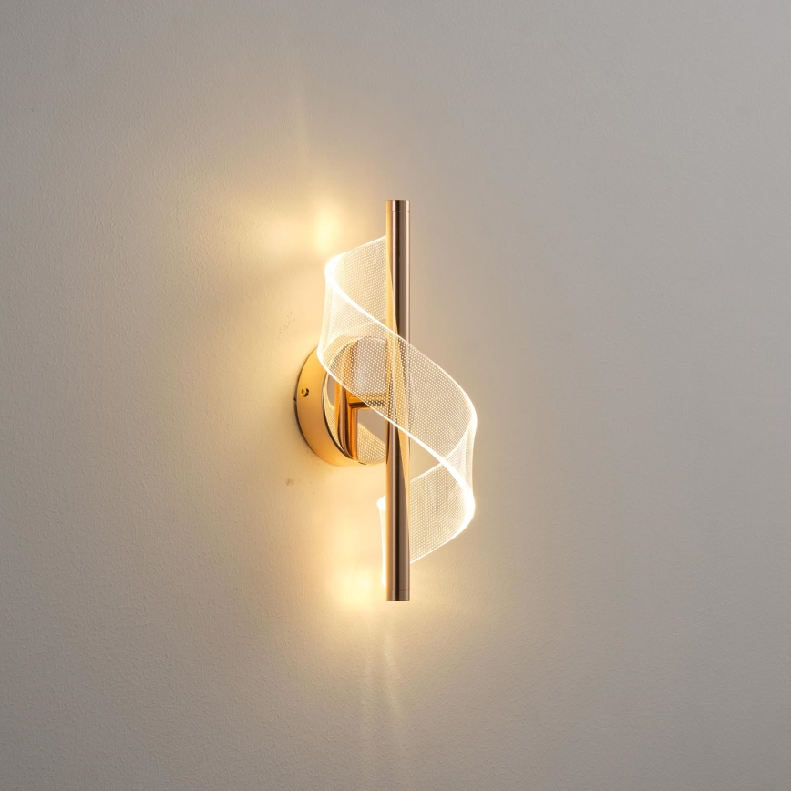 LED sieninis šviestuvas LED/8W/230V 3000K auksas