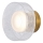 LED sieninis šviestuvas LED/8W/230V 3000K auksas/permatoma