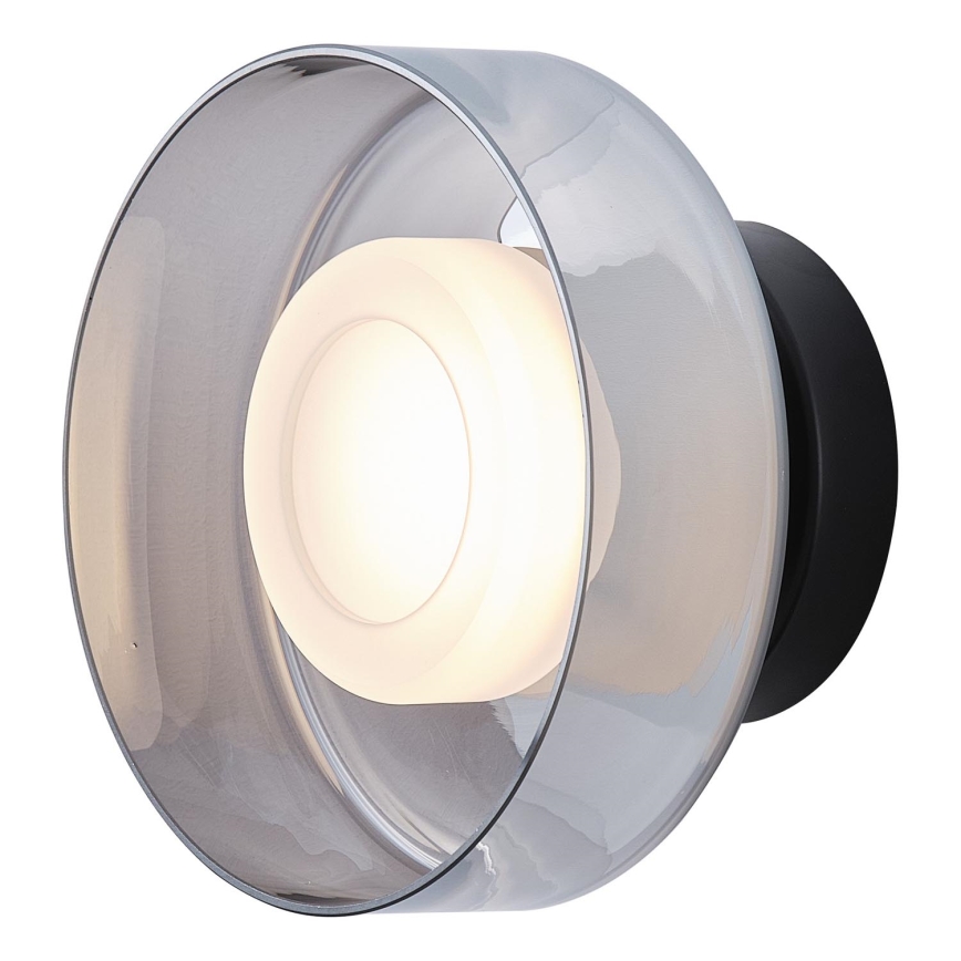 LED sieninis šviestuvas LED/8W/230V 3000K juoda/dūminis