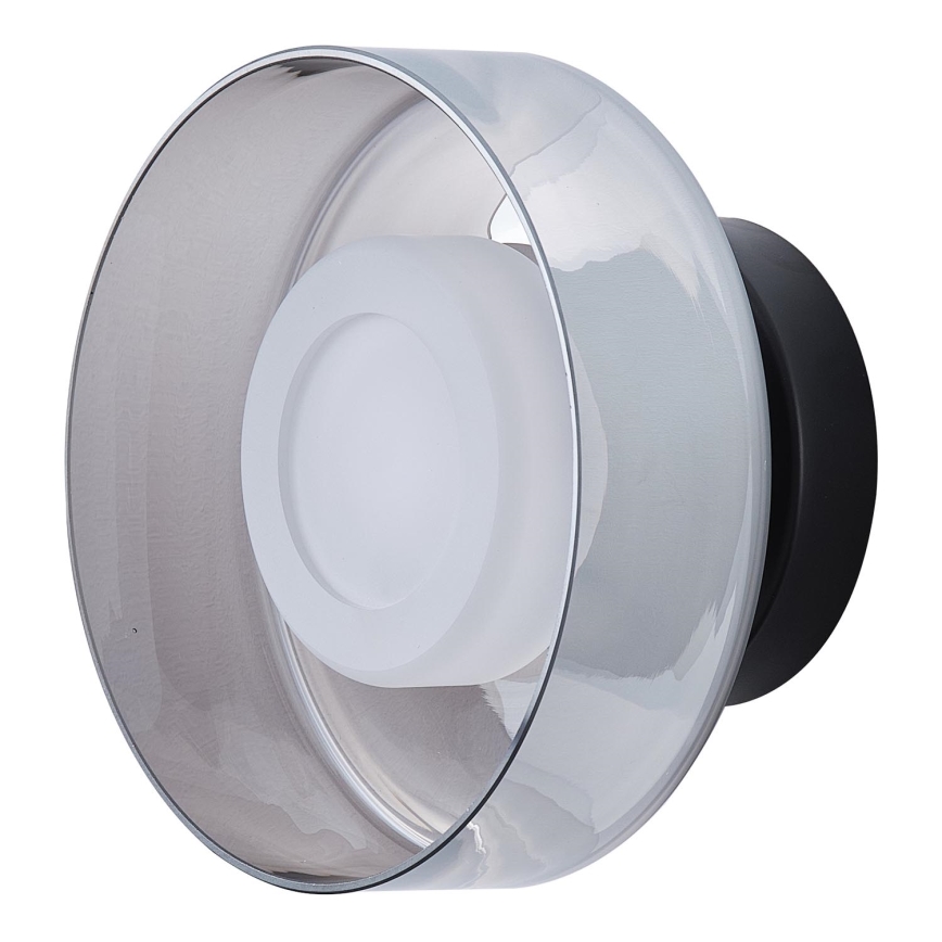 LED sieninis šviestuvas LED/8W/230V 3000K juoda/dūminis