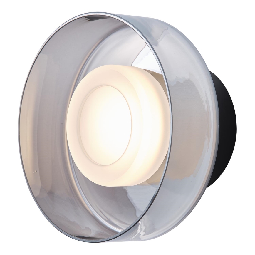 LED sieninis šviestuvas LED/8W/230V 3000K juoda/dūminis