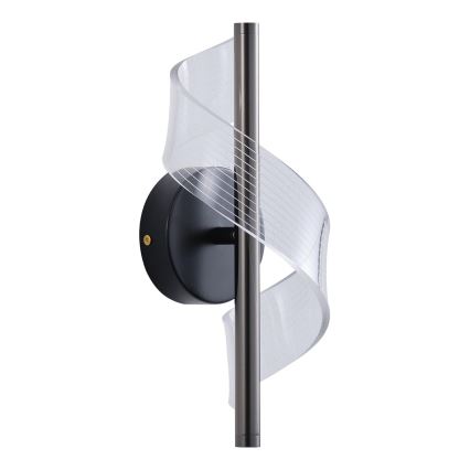 LED sieninis šviestuvas LED/8W/230V 3000K juoda