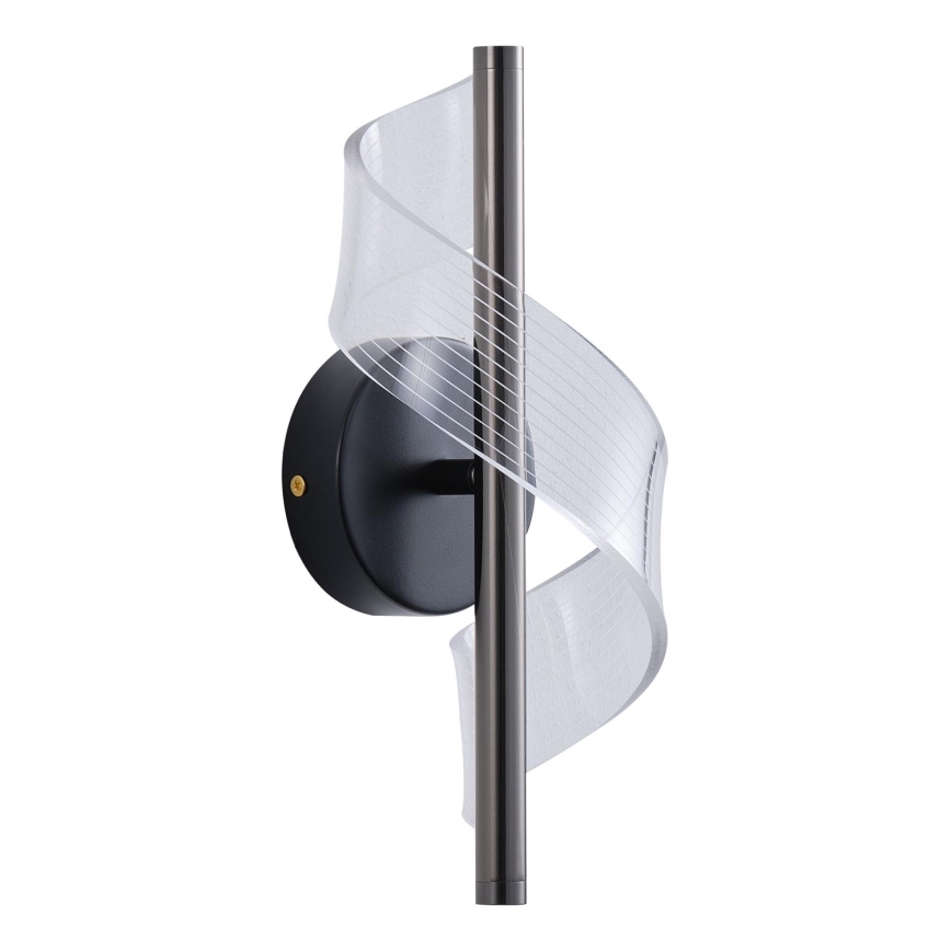 LED sieninis šviestuvas LED/8W/230V 3000K juoda