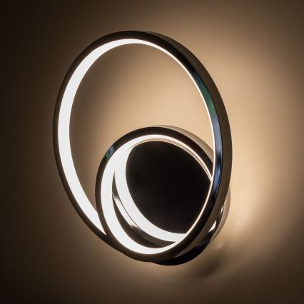 LED sieninis šviestuvas LUCERO LED/13W/230V blizgus chromas