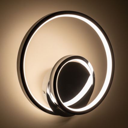 LED sieninis šviestuvas LUCERO LED/13W/230V blizgus chromas