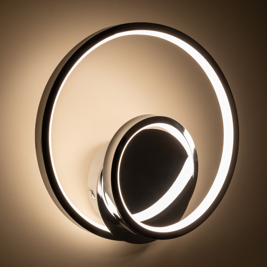 LED sieninis šviestuvas LUCERO LED/13W/230V blizgus chromas