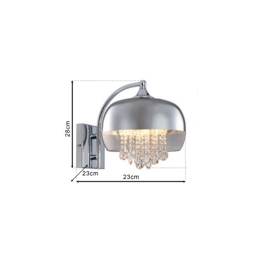 LED Sieninis šviestuvas LUNA 1xE14/40W/230V