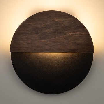 LED sieninis šviestuvas LUNA LED/7W/230V diametras 26 cm juoda/ruda