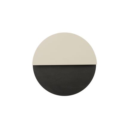 LED sieninis šviestuvas LUNA LED/7W/230V diametras 26 cm juoda/smėlio spalva