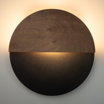 LED sieninis šviestuvas LUNA LED/7W/230V diametras 36 cm juoda/ruda