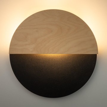 LED sieninis šviestuvas LUNA LED/7W/230V diametras 36 cm juoda/smėlio spalva